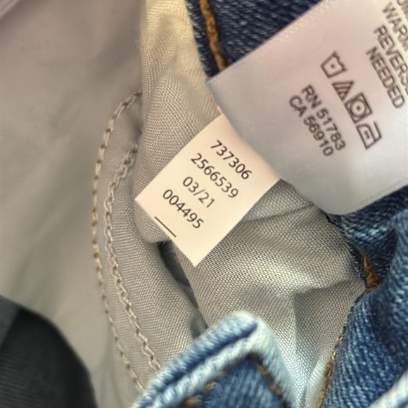 Maurices Denim Distressed Faded Button Fly Women’s 0 Stretch Jean Mini Skirt - Picture 9 of 10